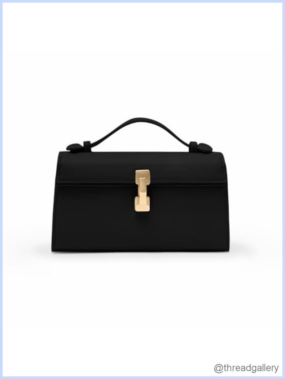 Vegan Leather Clutch Crossbody Bag Top Handle Evening Purse